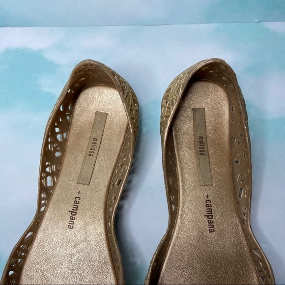 Melissa jelly gold flats - Picture 3 of 7